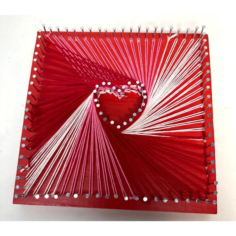 Heart String Art Wall Decor